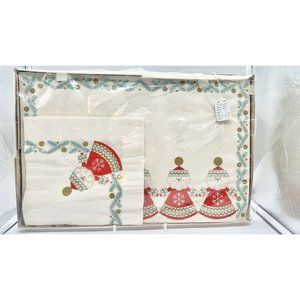 Vintage Santa Christmas Paper Placemats And Napkins Box Of 24 Contempo Betsey